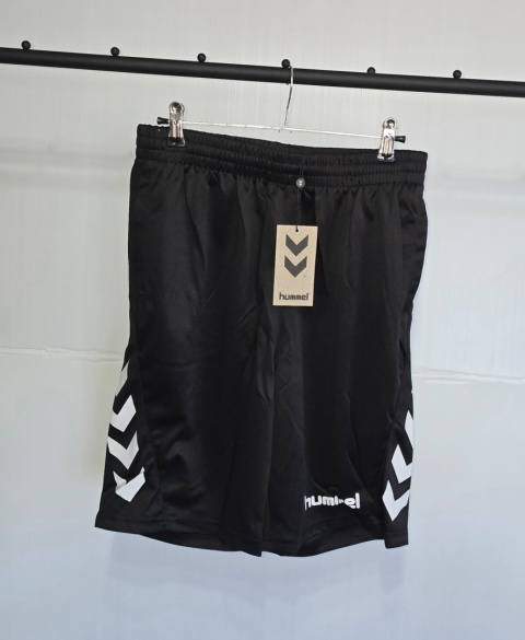 Męskie Spodenki sportowe Hummel M czarne treningowe szybkoschnące