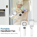 Mini wentylator ręczny USB 3000mAh wyświetlacz 3 prędkości