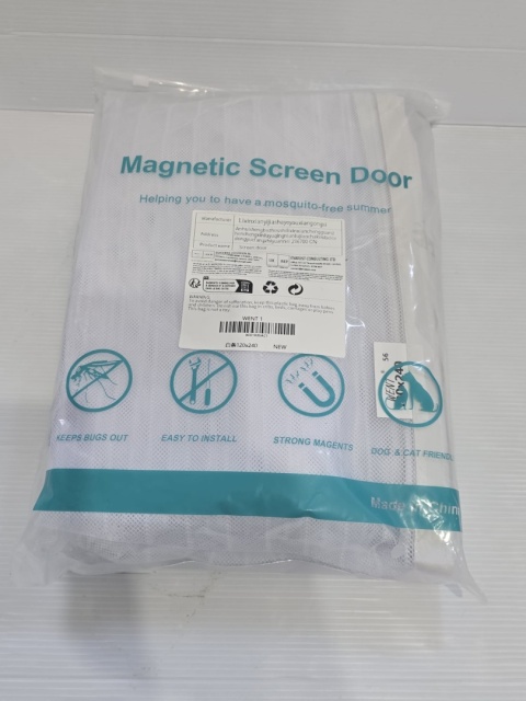 Moskitiera Magnetyczna 120x240 na drzwi balkonowe, wejściowe siatka