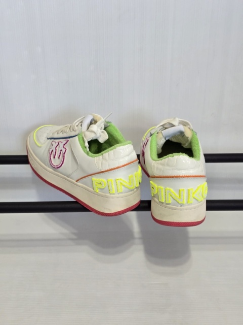 PINKO Sneakersy Damskie 36 Skórzane Kolorowe Streetwear