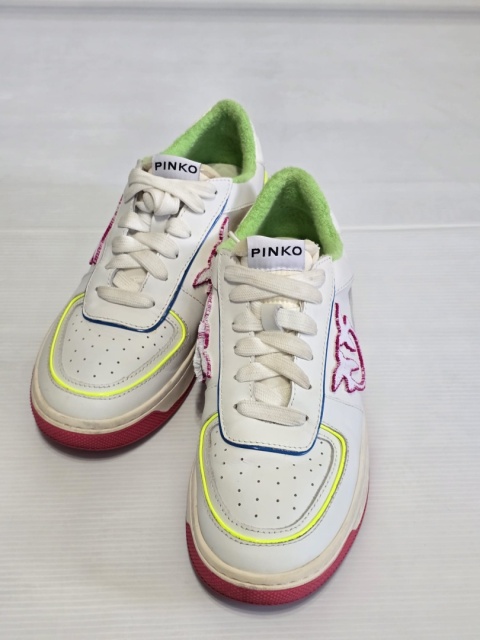 PINKO Sneakersy Damskie 36 Skórzane Kolorowe Streetwear