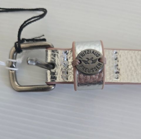 Pasek damski Fritzi aus Preußen dwustronny vegan srebro róż