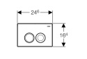 Przycisk spłukujący Geberit Delta21 chrom do WC stelaż Delta.
