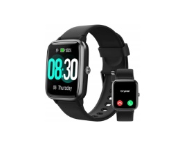 Smartwatch GRV czarny fitness zegarek sportowy iPhone Android