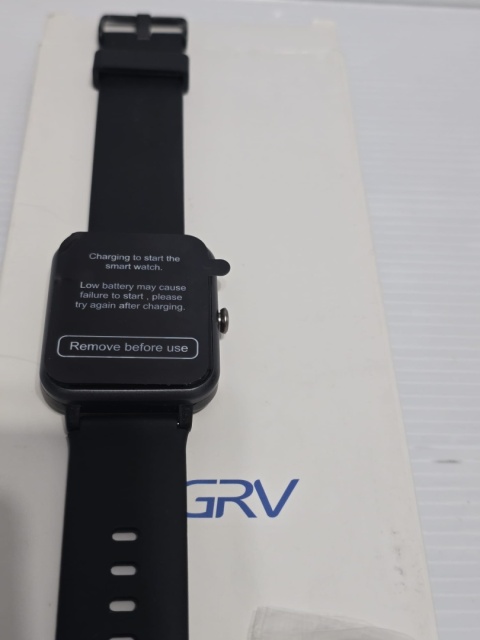 Smartwatch GRV czarny fitness zegarek sportowy iPhone Android