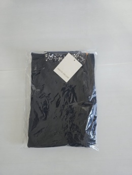 Spodnie damskie dzwony Maya Deluxe granatowe eleganckie Rozmiar S