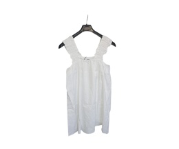 Sukienka biała NA-KD mini z podszewką falbany lato 34, 100% Bawełna