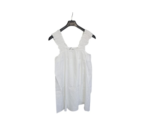 Sukienka biała NA-KD mini z podszewką falbany lato 34, 100% Bawełna