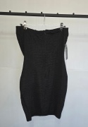 Sukienka mini AX Paris czarna dopasowana bandeau elegancka Roz.L-40