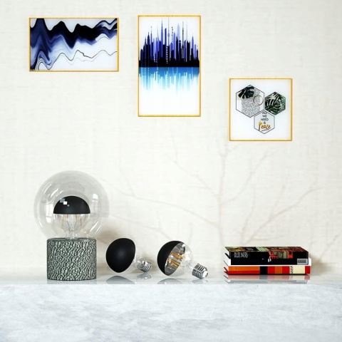 Żarówka Edisona LED gwint G80 8W 2700K średnica 125mm - 2szt.